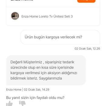 Hepsiburada Ürün Kargoya Verilmedi