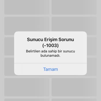 Sahibinden Sunucu Hatası 1003