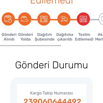 Trendyol Kargom Teslim Edilmedi