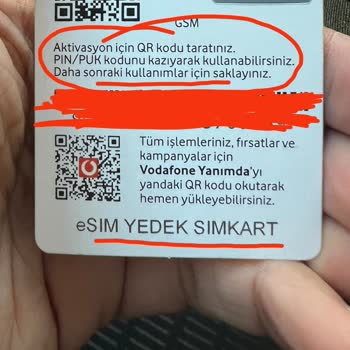 Vodafone E-Sim Aktarım Problemi