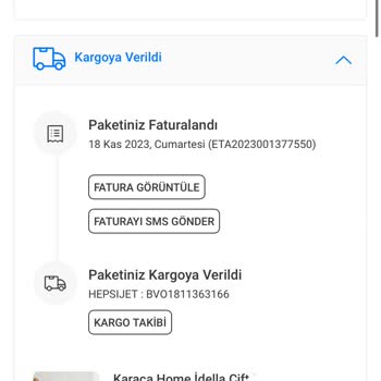 hepsiJET Kargomun Teslim Edilememesi Sorunu