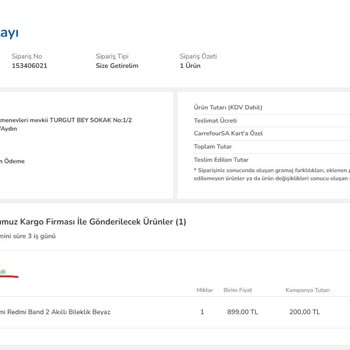 Carrefour'dan Geciken Kargo Hayal Kırıklığı