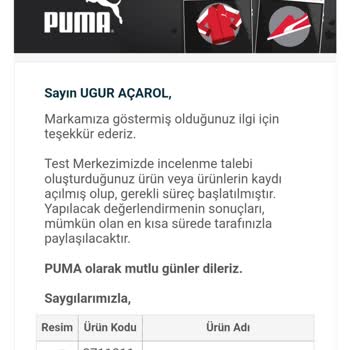 Puma Spor Ayakkabı Sorunu