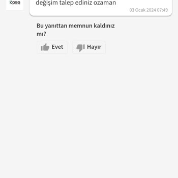 Trendyol Casestore Mağazası Değişim İçin Gönderdiğim Ürün