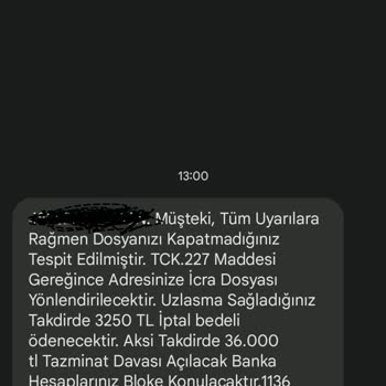 HINTELHB (SMS) Hintelhb (SMS) Şikayeti