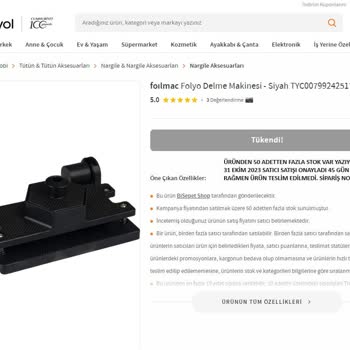 Trendyol Stoğu Olmayan Ürünlerin Satışı Ve Haksız Kazanç Elde Edilmesi