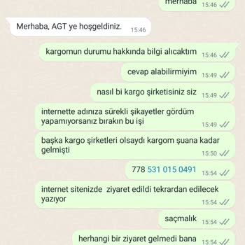AGT Kurye (aynigunteslim.com) Geciken Kargo Ve İletişimsizlik Sorunu