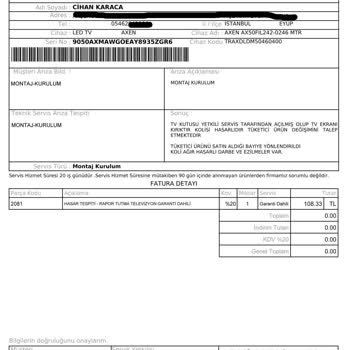 Trendyol Kırık Televizyon Sorunu