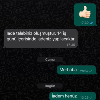 Eyyo İade İstiyorum Muhatap