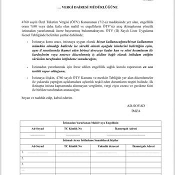 Gelir İdaresi Başkanlığı %96 Engelli Raporlu Hastanın 2. Derece Akrabası Kullanamıyor Saçmalığı