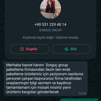 Evde Ekişi Paketleme Kişisel Bilgilerimin İzinsiz Kullanımına İlişkin Uyarı Ve Sorumluluk Reddi