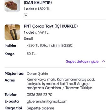 B&G Sportive Ücret İadesi Talep Ediyorum