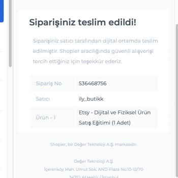 ily_butikk Eğitim Paketi Hayal Kırıklığı