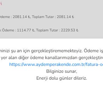 Gediz Elektrik Perakende Gediz Elektrik'te Online Ödeme Çilesi
