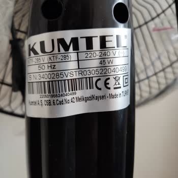 Kumtel Vantilatör Garanti Sorunu Ve Fatura Kaybı