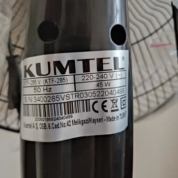 Kumtel Vantilatör Garanti Sorunu Ve Fatura Kaybı