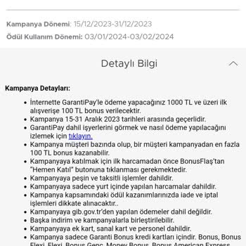 Garanti BBVA BonusFlaş Kampanya Hatası