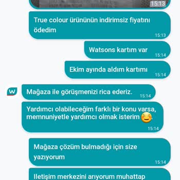Watsons Müşteri Temsilcisi Bağlama Sorunu