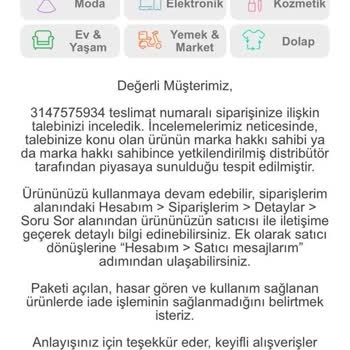 Trendyol Sahte Ürün Satışı