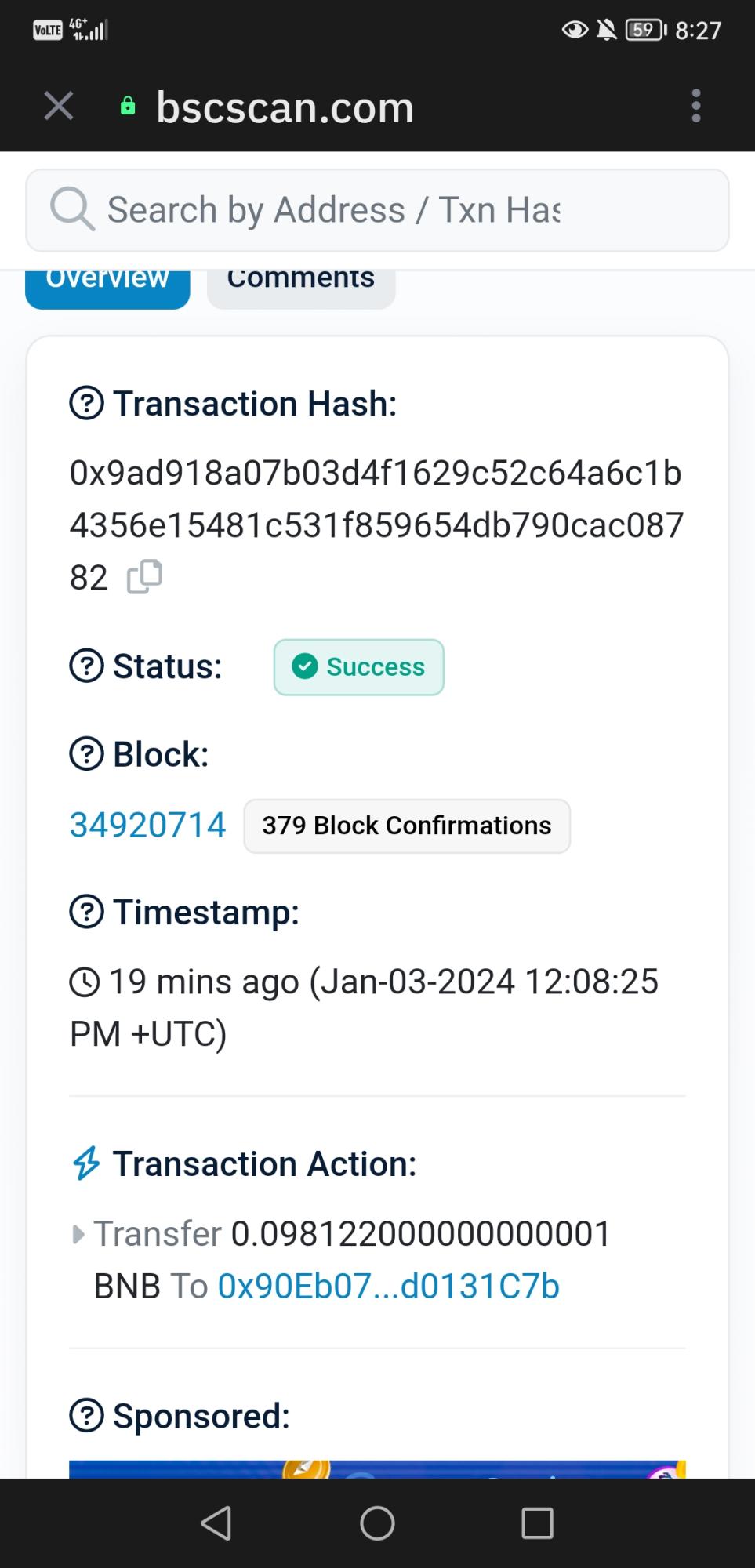 Trust Wallet JOJO/BNB Coin Scam - Xolvie