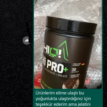 HIQ Nutrition Kampanya Ürünü Eksik Ve Ürün Hasarlı Geldi