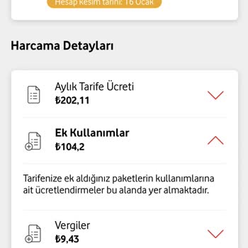 Vodafone İznim Olmadan Tarafıma Tanımlanan Ek Kullanım