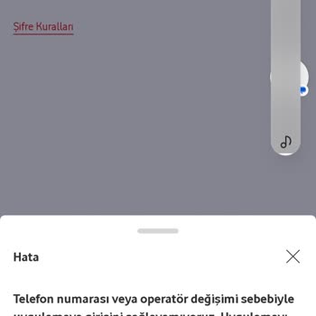 Vodafone Pay Kayıt Oluşturma Problemi