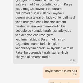 Trendyol Kurye İletişim Sorunu Ve Sipariş İptali Şikayeti
