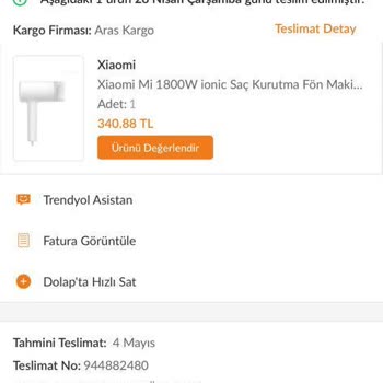 Xiaomi Çevrimiçi Alışveriş Platformundan Satın Alınan Elektronik Ürünün Teknik Servis Sorunu