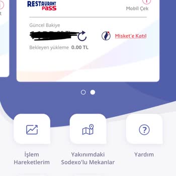 Sodexo Mobil Çekten Dolayı İki Hesap Açıldı Kullanamıyorum.