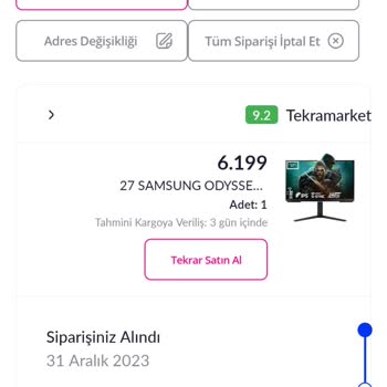 Pazarama 5 Gündür Siparişim Kargoya Verilmedi