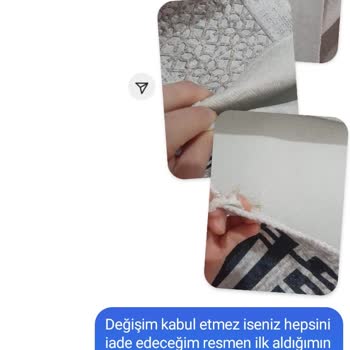 Temizfikirlerrr (Instagram) Temiz Fikirler Kaymaz Halı Satıcısı Yanlış Ürün Gönderiyor