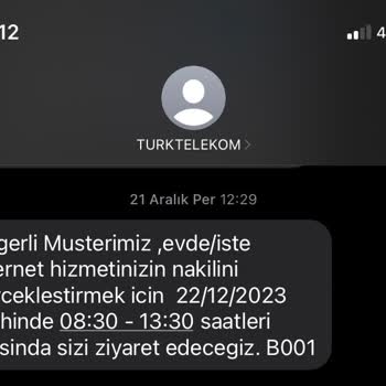Türk Telekom Nakil İçin Gelmiyor