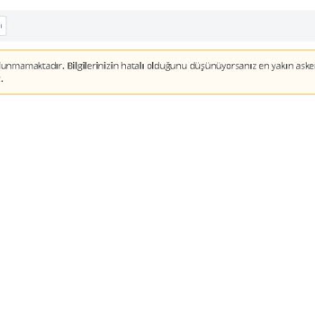 E-Devlet (Turkiye.gov.tr) Askerlik Sevk Başvurusu Yapamıyorum