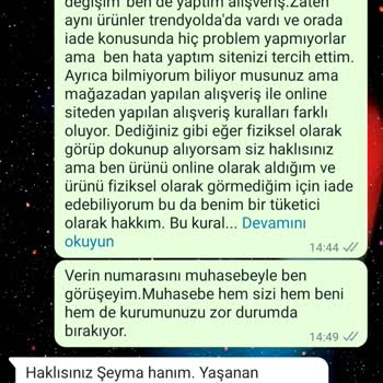 Merve Dağlı Ücret İadesi Yapmıyor