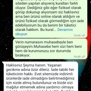 Merve Dağlı Ücret İadesi Yapmıyor