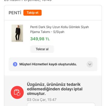 Hepsiburada Bilgi Dışı Sipariş İptali