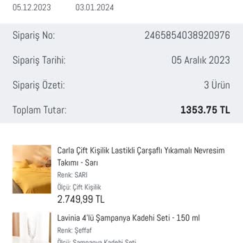 Madame Coco İade Ücretlerimi Yatırmadı