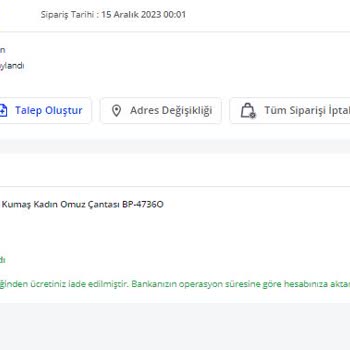 Pazarama Bipanya Elindeki Ürünü İptal Ediyor.