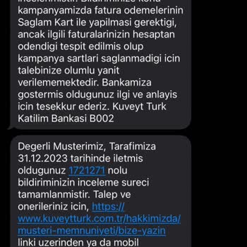 Kuveyt Türk Kampanya Şartları Karmaşıklığı