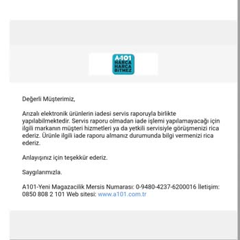 Arnica Ürün Hiç Çalışmadı Müşteri Temsilcisi Açmıyor Servis Açmıyor