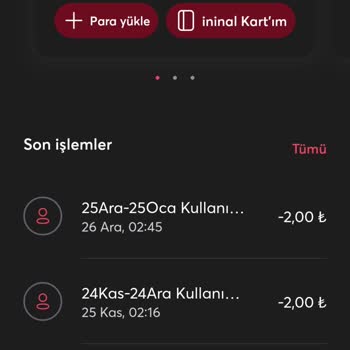 İninal Kart Yüklediğim Para Hesabıma Yatmadı