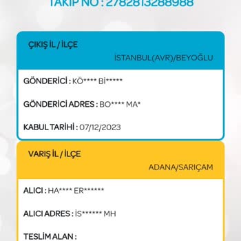 PTT Kargo Adana'da Kargo Kaybı Ve İlgisizlik Şikayeti