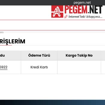 Pegem.net KPSS Kaynak Kitabımın Kargoya Verilmemesi