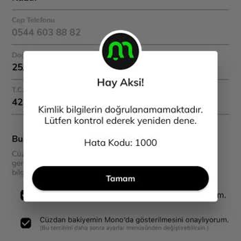 Mono App Cüzdan Açma İstediği