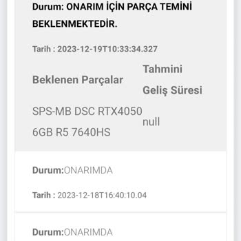HP Destek Ve Onarım Merkezi Sürekli Oyalıyor