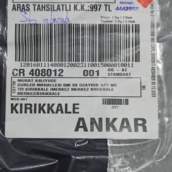 Argan Lojistik Yanlış Ürün