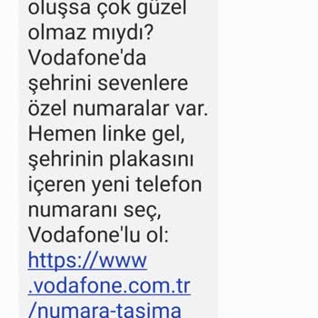 Vodafone Numara Satmak İçin SMS Gönderdi Kabul Ettim Ama Hattı Vermedi