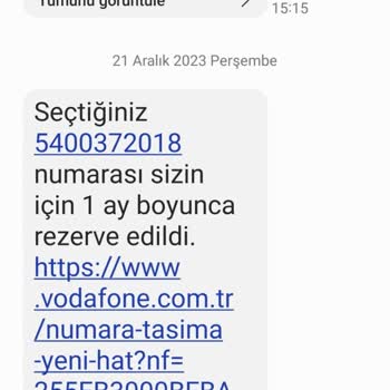 Vodafone Numara Satmak İçin SMS Gönderdi Kabul Ettim Ama Hattı Vermedi