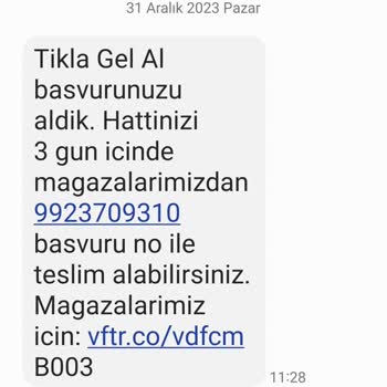 Vodafone Numara Satmak İçin SMS Gönderdi Kabul Ettim Ama Hattı Vermedi